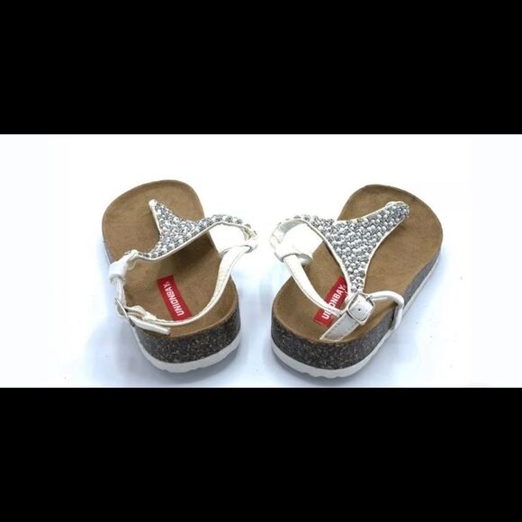 💥💦Union Bay  Pearl Rhinestone  Ankle strap sandals🛍️Size: 6.5 M - Picture 4 of 6